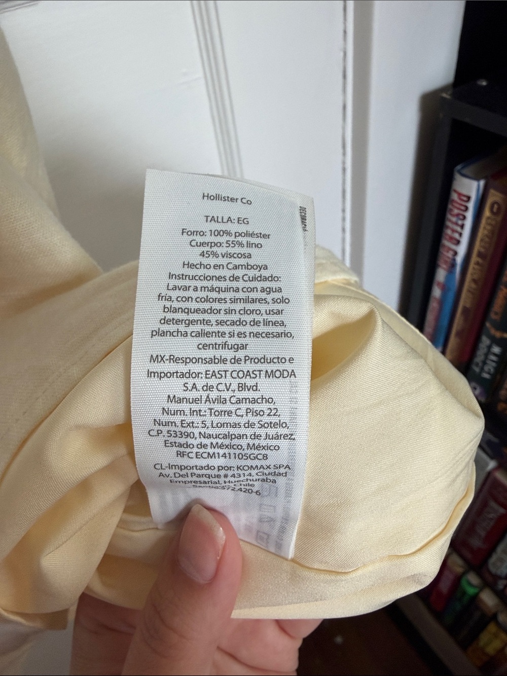 Hollister Linen Blend One-Shoulder Twist Ivory Mini Dress Size XL Petite - Picture 5 of 10